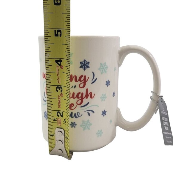 Crofton Mug WALKING THORUGH THE SNOW  Graphic 16 Oz Ceramic Coffee Tea Cup - NEW - Picture 9 of 15